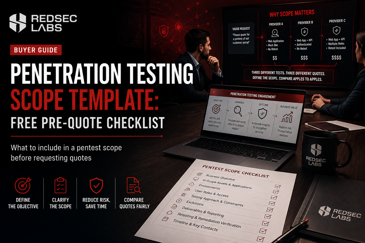 Penetration Testing Scope Template | Free Pre-Quote Checklist