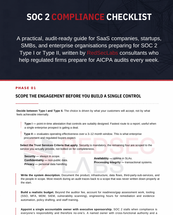 SOC 2 Compliance Checklist preview